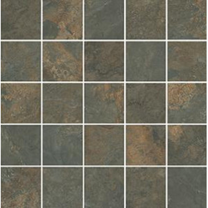 Рамбла Декор коричневый мозаичный MM12132 25х25